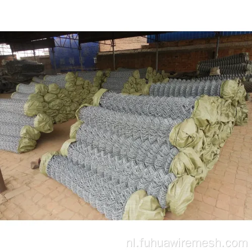 Gegalvaniseerd/PVC -kettingschakel Tuin Beveiligingsdraad Mesh